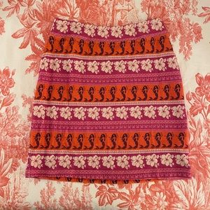 NWT Farm Rio x Anthropologie knit mermaid mini skirt
